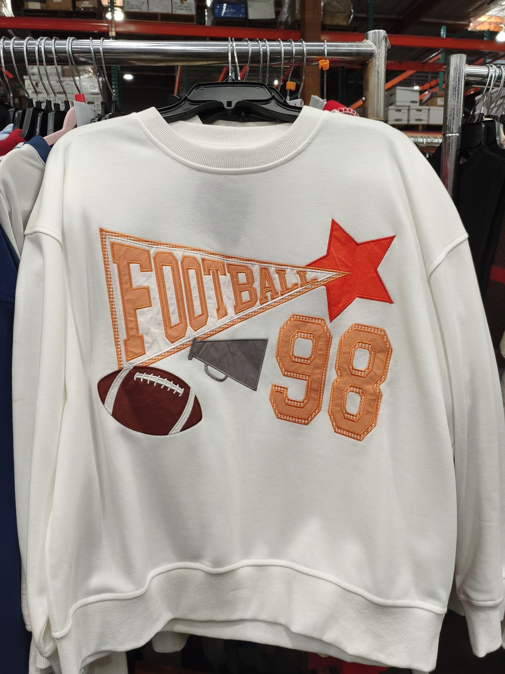 LELIS Football Graphic Sweatshirt NWT
